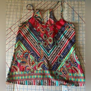 POP paisley tank top small